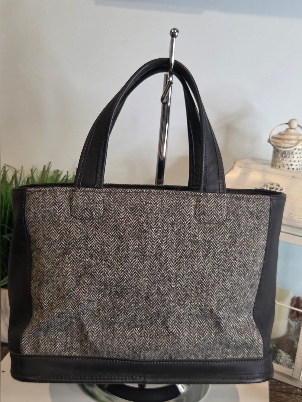 Coach Bleecker Herringbone Tweed Satchel from August 1999